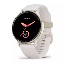 Garmin Vivoactive 5 Aluminium 42mm Αδιάβροχο Smartwatch με Παλμογράφο (Ivory)
