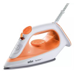 Braun Texstyle 1 Si SI1009OR Σίδερο Ατμού 1900W με Κεραμική Πλάκα και Συνεχόμενη Παροχή Ατμού 25gr/min