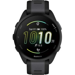 Garmin Forerunner 165 43mm Αδιάβροχο Smartwatch με Παλμογράφο (Black/Slate Gray)