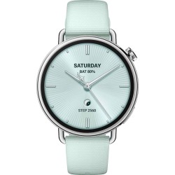 Xiaomi Watch S4 Aluminium 41mm Αδιάβροχο με Παλμογράφο (Mint Green)