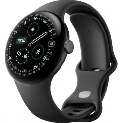 Google Pixel Watch 4 Aluminium 41mm με Παλμογράφο (Matte Black Aluminium Case/Obsidian Active Band)