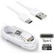 Samsung Regular USB 2.0 Cable USB-C male - USB-C male Λευκό 1m (EP-DA705BWE)