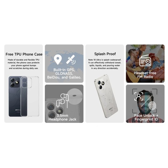 Ulefone Note 18 Ultra 5G Dual SIM (6GB/256GB) Lustrous Black Ulefone Note 18 Ultra 5G Dual SIM (6GB/256GB) Lustrous Black