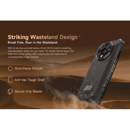 Ulefone Armor X16 Pro 5G Dual SIM (8/256GB) Ανθεκτικό Smartphone Wasteland Shadow