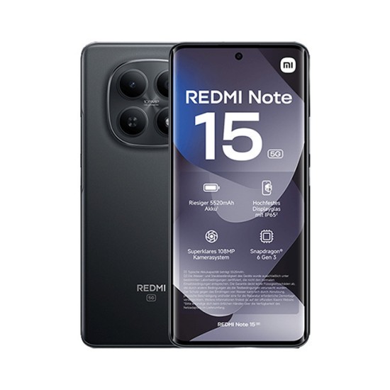 Xiaomi Redmi Note 15 5G Dual SIM (6/128GB) Black Xiaomi Redmi Note 15 5G Dual SIM (6/128GB) Black