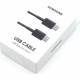 Samsung Regular USB 2.0 Cable USB-C male - USB-C male Μαύρο 1m (EP-DA705BBEGWW)