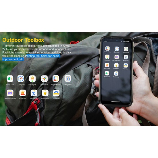 Ulefone Armor 22 Dual SIM (8GB/128GB) Ανθεκτικό Smartphone Μαύρο