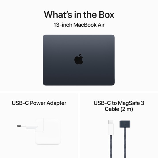 Apple MacBook Air 13" (2024) 13.6" Retina Display (M3-8-core/8GB/256GB SSD) Midnight (GR Keyboard) Apple MacBook Air 13" (2024) 13.6" Retina Display (M3-8-core/8GB/256GB SSD) Midnight (GR Keyboard)