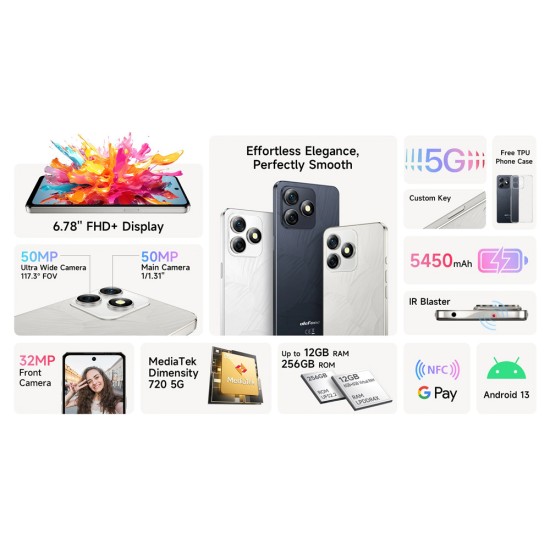 Ulefone Note 18 Ultra 5G Dual SIM (6GB/256GB) Lustrous Black Ulefone Note 18 Ultra 5G Dual SIM (6GB/256GB) Lustrous Black
