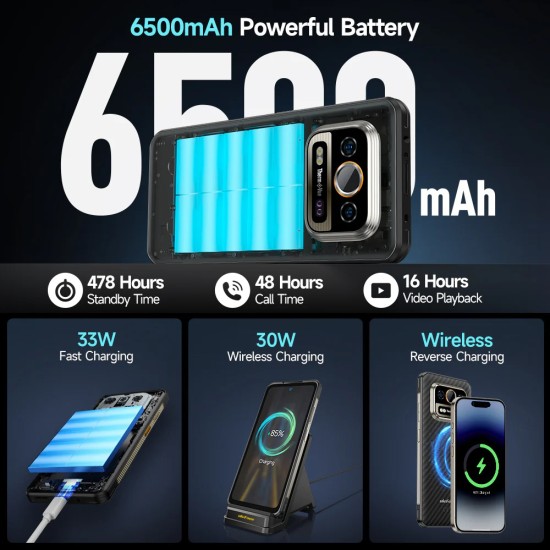 Ulefone Armor 25T Pro 5G Dual SIM (6GB/256GB) Ανθεκτικό Smartphone Frost Black Ulefone Armor 25T Pro 5G Dual SIM (6GB/256GB) Ανθεκτικό Smartphone Frost Black
