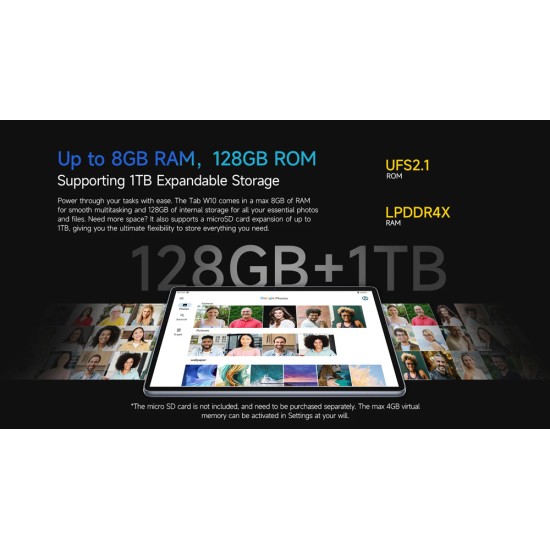Ulefone W10 10.1" Tablet με WiFi (4GB/128GB) Space Grey