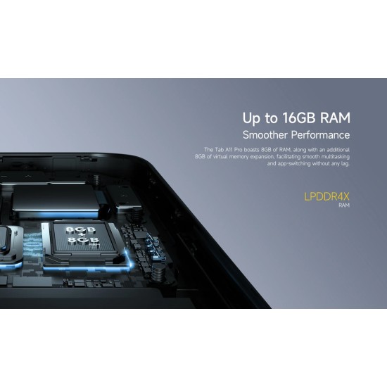 Ulefone Tab A11 Pro 11" με WiFi & 4G (8GB/128GB) Γκρι