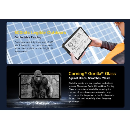 Ulefone Armor Pad 4 Ultra 5G 10.36" Tablet (8GB/256GB) Μαύρο