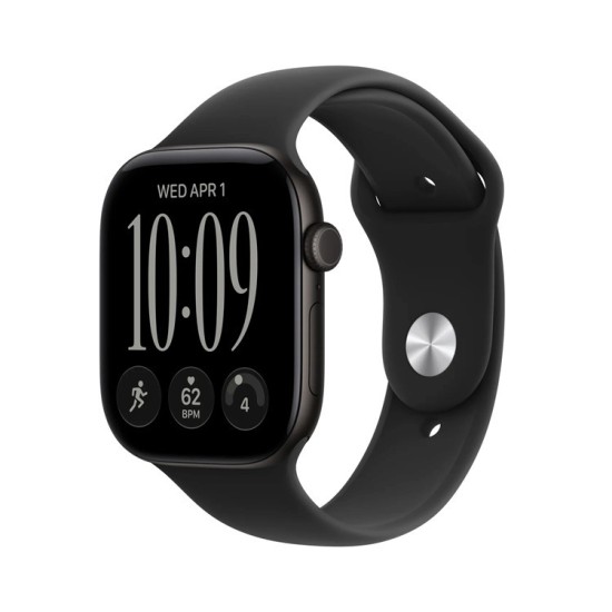Apple Watch Series 12 Aluminium 46mm Αδιάβροχο με Παλμογράφο (Black Aluminium with Black Sport Band - M/L) Apple Watch Series 12 Aluminium 46mm Αδιάβροχο με Παλμογράφο (Black Aluminium with Black Sport Band - M/L)