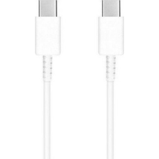 Samsung Regular USB 2.0 Cable USB-C male - USB-C male Λευκό 1m (EP-DA705BWE)