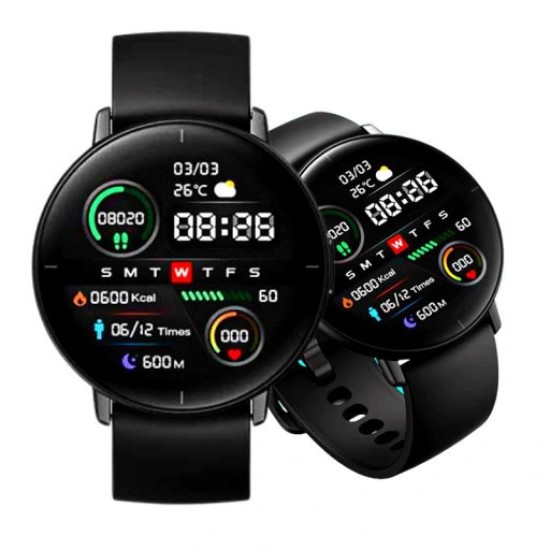Mibro Lite Smartwatch με Παλμογράφο (Μαύρο)