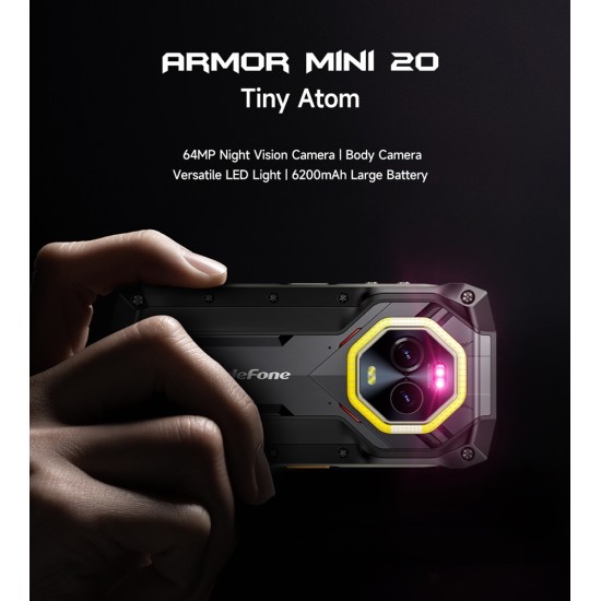 Ulefone Armor Mini 20 Dual SIM (8/256GB) Ανθεκτικό Smartphone Μαύρο