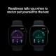 Apple Watch Series 12 Aluminium 46mm Αδιάβροχο με Παλμογράφο (Space Grey Aluminium with Navy Blue Sport Band - S/M)