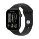 Apple Watch Series 12 Cellular Aluminium 42mm Αδιάβροχο με Παλμογράφο (Black Aluminium with Black Sport Band - S/M)