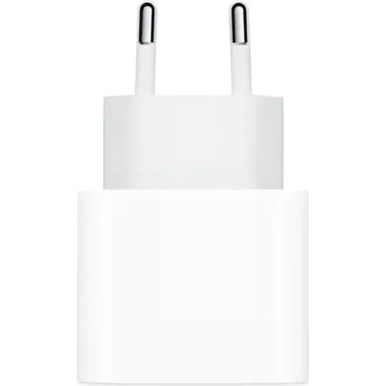 Apple Φορτιστής Χωρίς Καλώδιο με Θύρα USB-C 20W Λευκός (Power Adapter MD3J4)