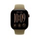 Apple Watch Series 12 Aluminium 46mm Αδιάβροχο με Παλμογράφο (Dark Bronze Aluminium with Olive Sport Band - S/M)