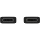 Samsung Regular USB 2.0 Cable USB-C male - USB-C male Μαύρο 1m (EP-DA705BBEGWW)
