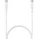 Samsung Regular USB 2.0 Cable USB-C male - USB-C male Λευκό 1m (EP-DA705BWE)
