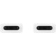 Samsung Regular USB 2.0 Cable USB-C male - USB-C male Λευκό 1m (EP-DA705BWE)