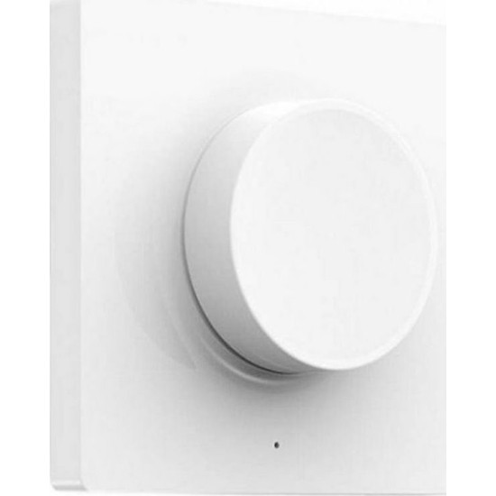Yeelight Επιτοίχιος Διακόπτης Dimmer με Πλαίσιο LED Περιστροφικός σε Λευκό Χρώμα YLKG07YL