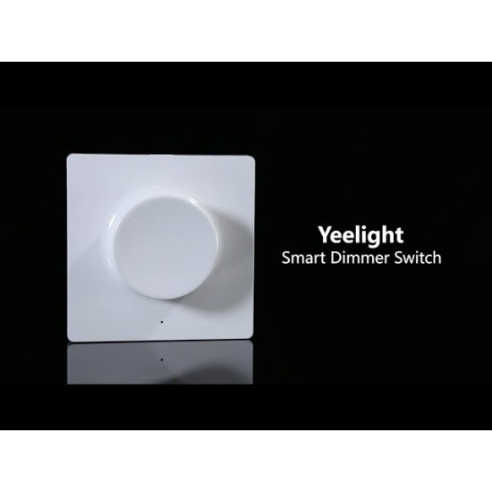 Yeelight Επιτοίχιος Διακόπτης Dimmer με Πλαίσιο LED Περιστροφικός σε Λευκό Χρώμα YLKG07YL