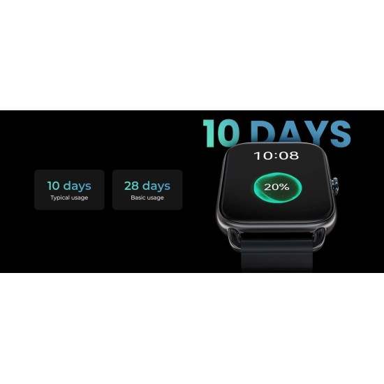 Haylou RS4 Plus Smartwatch με Παλμογράφο (Μαύρο)