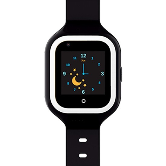 Savefamily Iconic Plus 4G Παιδικό Smartwatch με GPS και Καουτσούκ/Πλαστικό Λουράκι Μαύρο SF-RIN4G