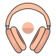 AirPods Max (2024) Ασύρματα / Ενσύρματα Over Ear Ακουστικά με 20 ώρες Λειτουργίας Orange