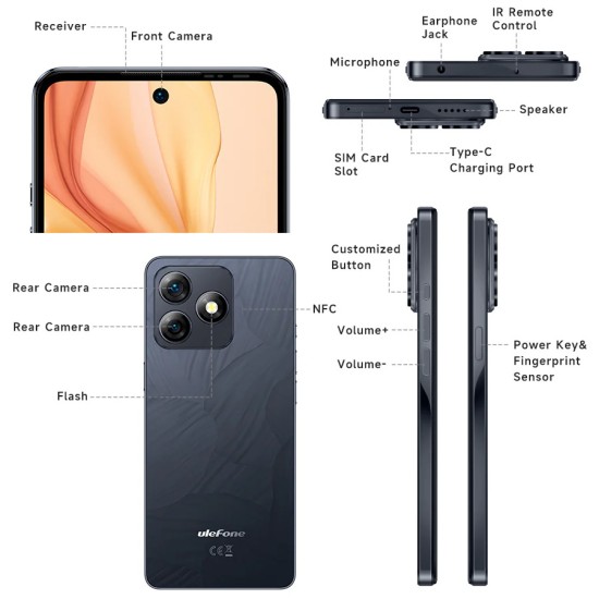 Ulefone Note 18 Ultra 5G Dual SIM (6GB/256GB) Lustrous Black Ulefone Note 18 Ultra 5G Dual SIM (6GB/256GB) Lustrous Black