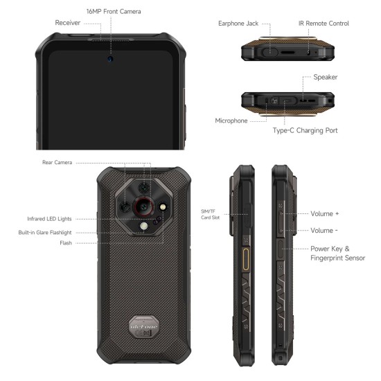 Ulefone Armor X16 Dual SIM (6/128GB) Ανθεκτικό Smartphone Wasteland Shadow Ulefone Armor X16 Dual SIM (6/128GB) Ανθεκτικό Smartphone Wasteland Shadow