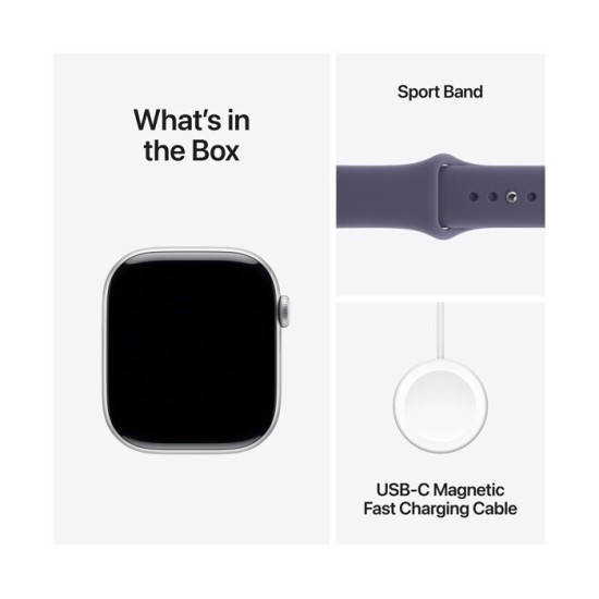 Apple Watch Series 11 Aluminium 46mm Αδιάβροχο με Παλμογράφο (Silver Aluminium Case with Purple Fog Sport Band - M/L) Apple Watch Series 11 Aluminium 46mm Αδιάβροχο με Παλμογράφο (Silver Aluminium Case with Purple Fog Sport Band - M/L)