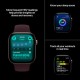 Apple Watch Series 12 Aluminium 46mm Αδιάβροχο με Παλμογράφο (Space Grey Aluminium with Navy Blue Sport Band - M/L)