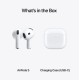Apple AirPods 5 Earbud Bluetooth Handsfree Ακουστικά με Αντοχή στον Ιδρώτα και Θήκη Φόρτισης Λευκά