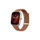 Amazfit GTS 4 Aluminium 43mm Αδιάβροχο Smartwatch με Παλμογράφο (Autumn Brown)