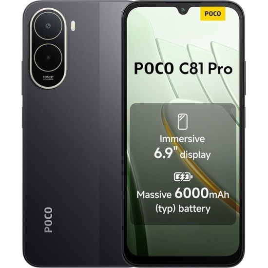 Xiaomi Poco C81 Pro Dual SIM (4/256GB) Μαύρο Xiaomi Poco C81 Pro Dual SIM (4/256GB) Μαύρο