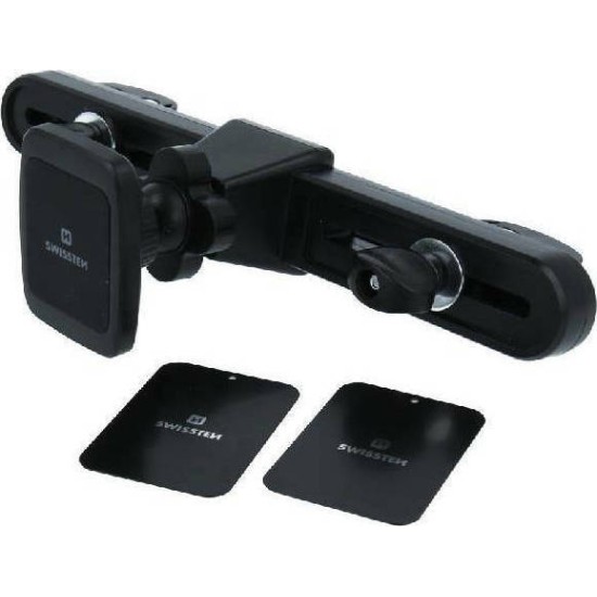 Swissten S-GRIP M5-OP Βάση Κινητού & Tablet Αυτοκινήτου με Ρυθμιζόμενα Άγκιστρα Μαύρη 65010503