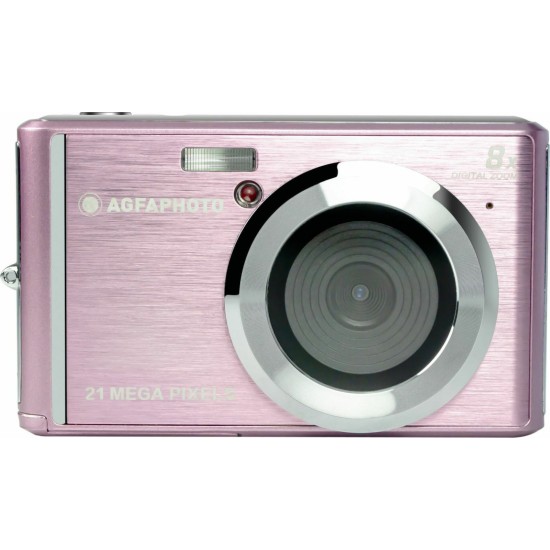 AgfaPhoto DC5200 Compact Φωτογραφική Μηχανή 21MP Οπτικού Ζουμ 8x Ροζ