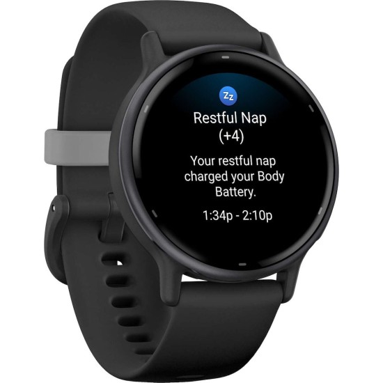 Garmin Vivoactive 5 Aluminium 42mm Αδιάβροχο Smartwatch με Παλμογράφο (Slate Bezel With Black Silicone Band) Garmin Vivoactive 5 Aluminium 42mm Αδιάβροχο Smartwatch με Παλμογράφο (Slate Bezel With Black Silicone Band)
