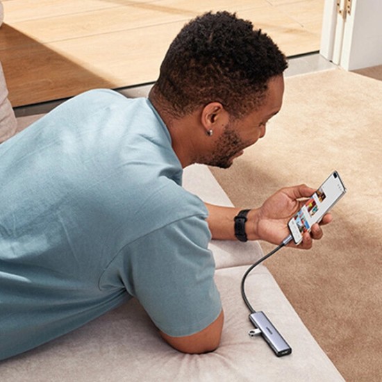 Ugreen Hub 5 Θυρών USB 3.0 με σύνδεση USB-C Ασημί 15495