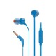 JBL T110 In-ear Handsfree Ακουστικά με Βύσμα 3.5mm Μπλε