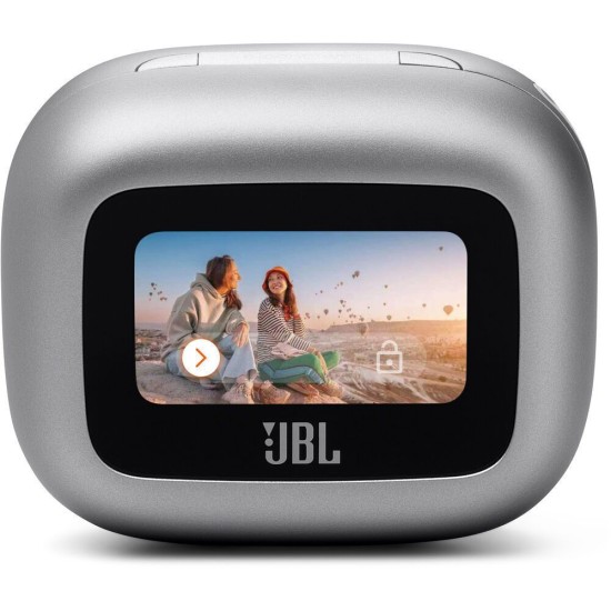 JBL Live Buds 3 Bluetooth Handsfree Ακουστικά με Αντοχή στον Ιδρώτα και Θήκη Φόρτισης Ασημί