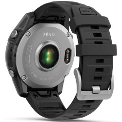 Garmin Fenix E Stainless Steel 47mm Αδιάβροχο Smartwatch με Παλμογράφο (Μαύρο)