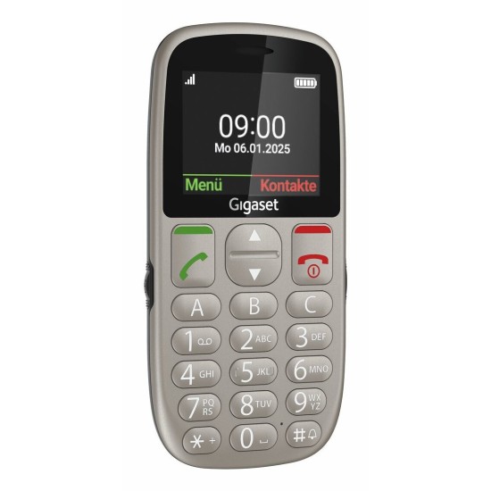 Gigaset GL395 Dual SIM Κινητό με Μεγάλα Κουμπιά Ασημί