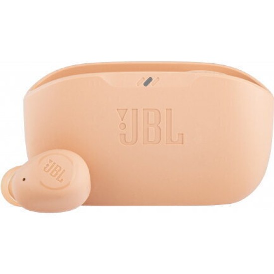 JBL Wave Buds Bluetooth Handsfree Ακουστικά με Αντοχή στον Ιδρώτα και Θήκη Φόρτισης Beige