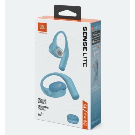 JBL Sense Lite Open Ear Bluetooth Handsfree Ακουστικά με Αντοχή στον Ιδρώτα και Θήκη Φόρτισης Μπλε